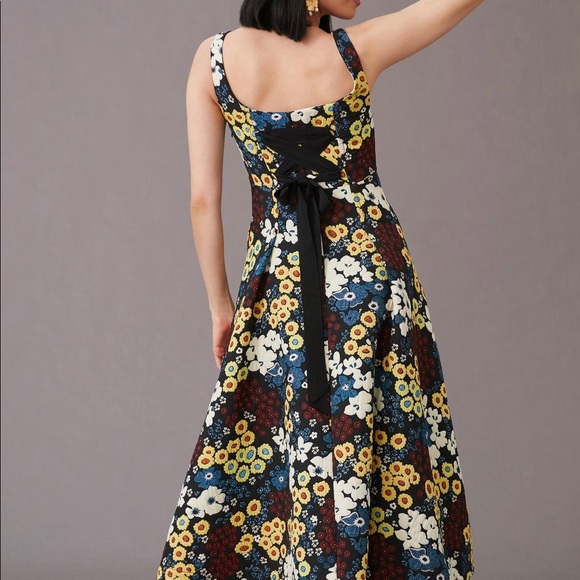 Anthropologie Maeve Marigold Maxi Dress 